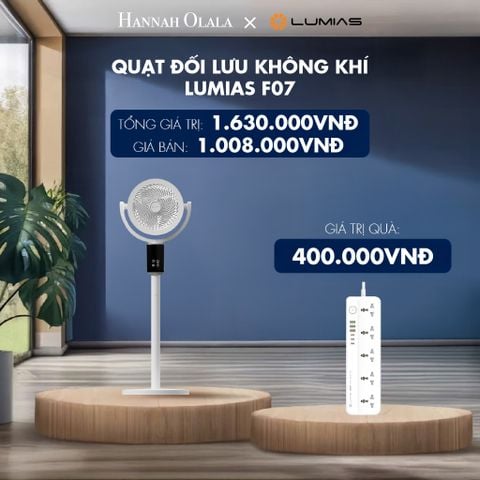 [FLASHSALE] QUẠT ĐỐI LƯU KHÔNG KHÍ LUMIAS F07 - DEAL 14 