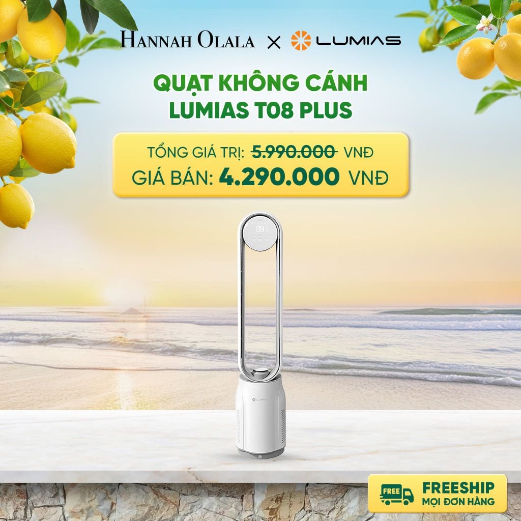  QUẠT KHÔNG CÁNH LUMIAS T08 PLUS DEAL 14: 