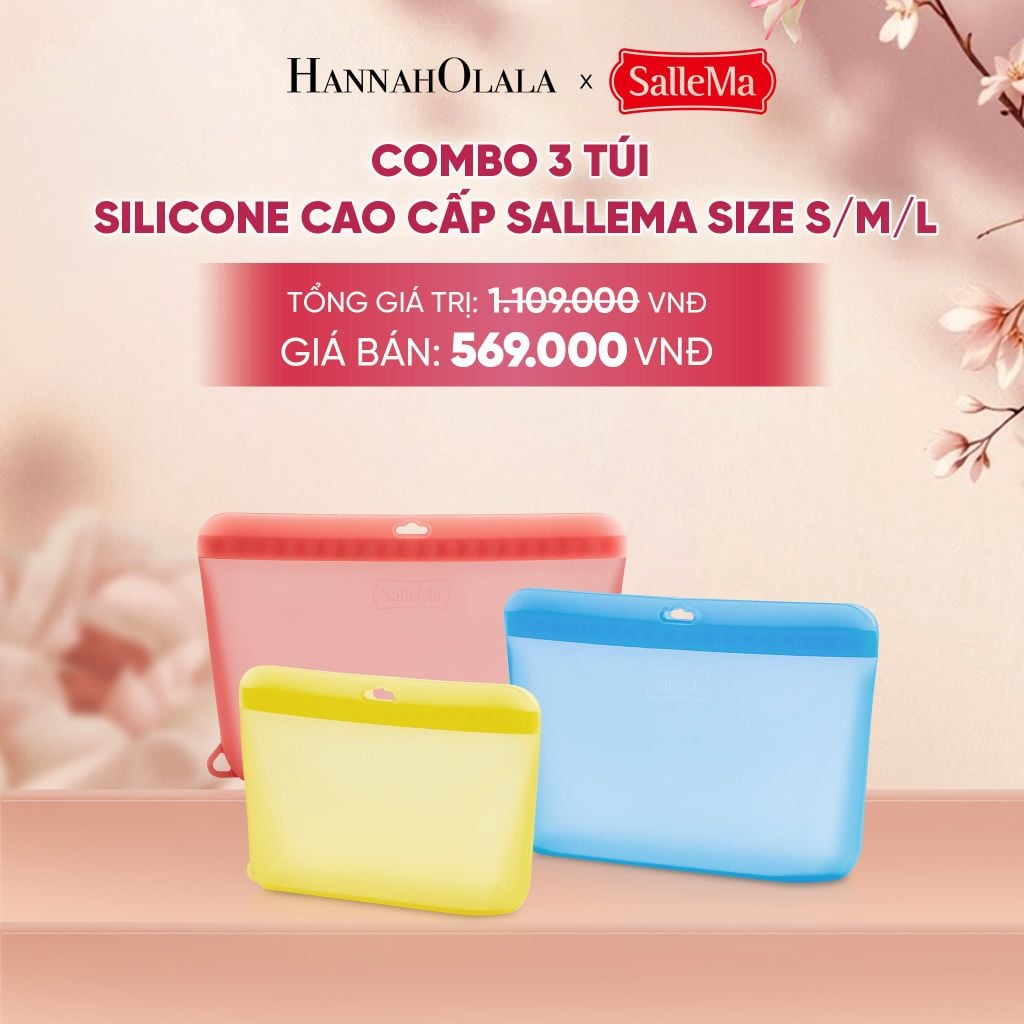 TÚI SILICONE CAO CẤP SALLEMA - DEAL 15 - A988 