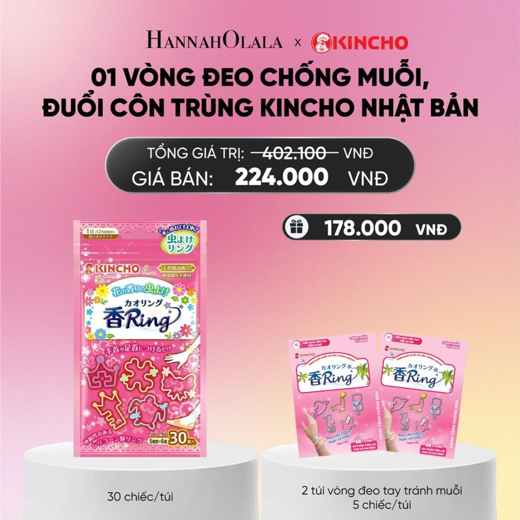  VÒNG ĐEO CHỐNG MUỖI, ĐUỔI CÔN TRÙNG KINCHO NHẬT BẢN_A1331 