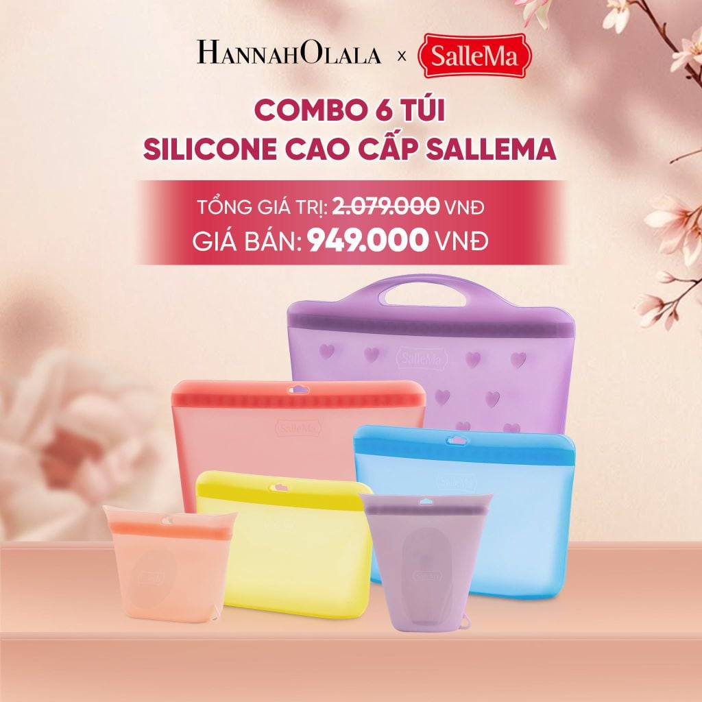  TÚI SILICONE CAO CẤP SALLEMA - DEAL 15 - A988 