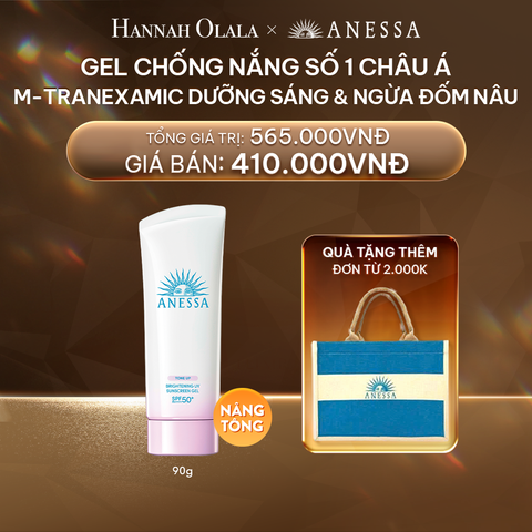  DEAL 15: GEL CHỐNG NẮNG DƯỠNG SÁNG NÂNG TÔNG & HIỆU CHỈNH SẮC TÍM ANESSA BRIGHTENING GEL SPF50+ PA++++ 90G 