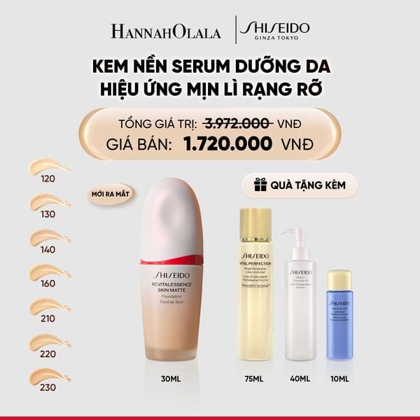  KEM NỀN SHISEIDO REVITALESSENCE SKIN MATTE FOUNDATION 30ML - DEAL 14 - C33 
