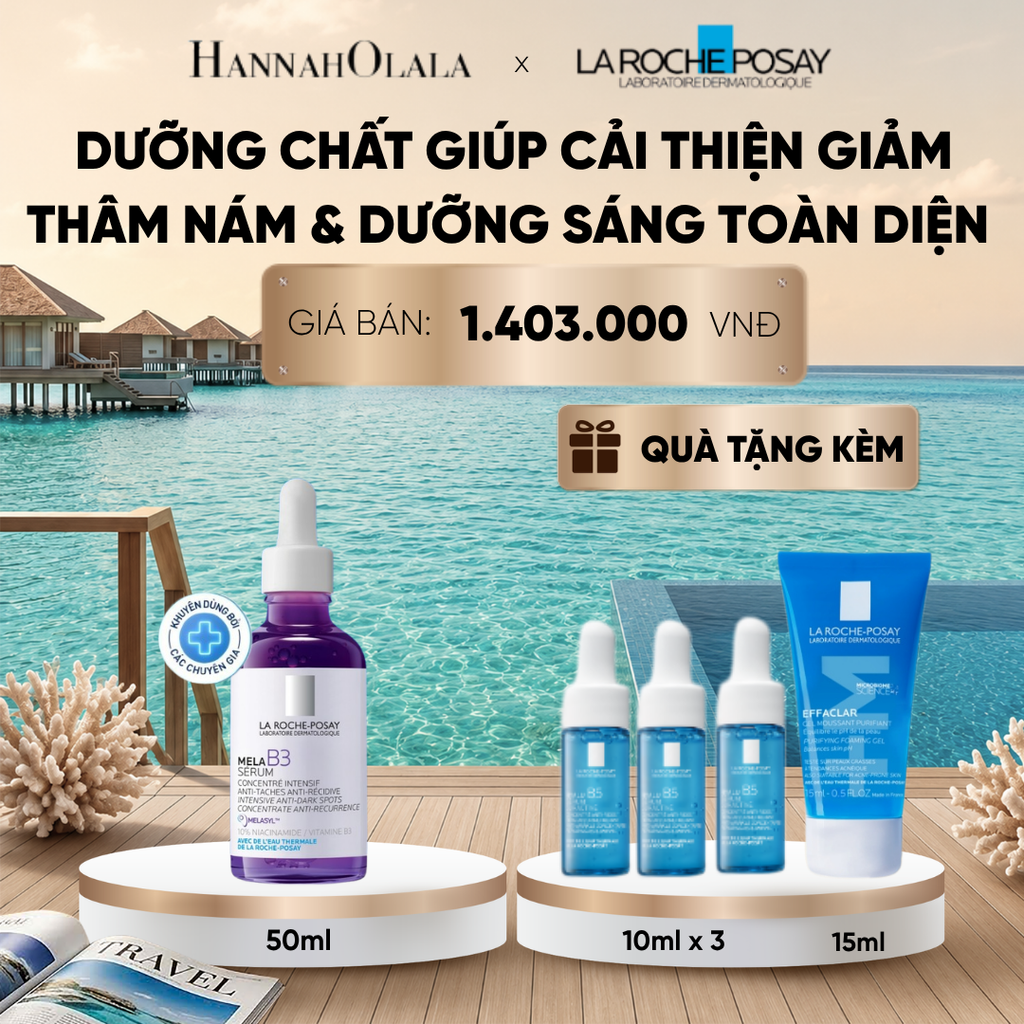  DƯỠNG CHẤT GIÚP CẢI THIỆN GIẢM THÂM NÁM & DƯỠNG SÁNG TOÀN DIỆN MELA B3 SERUM 50ML DEAL 14_ D1236 