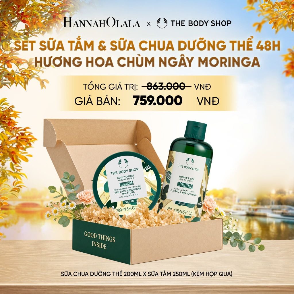  SET QUÀ NGÁT HƯƠNG - SỮA TẮM 250ML & SỮA CHUA DƯỠNG THỂ 200ML - E710 