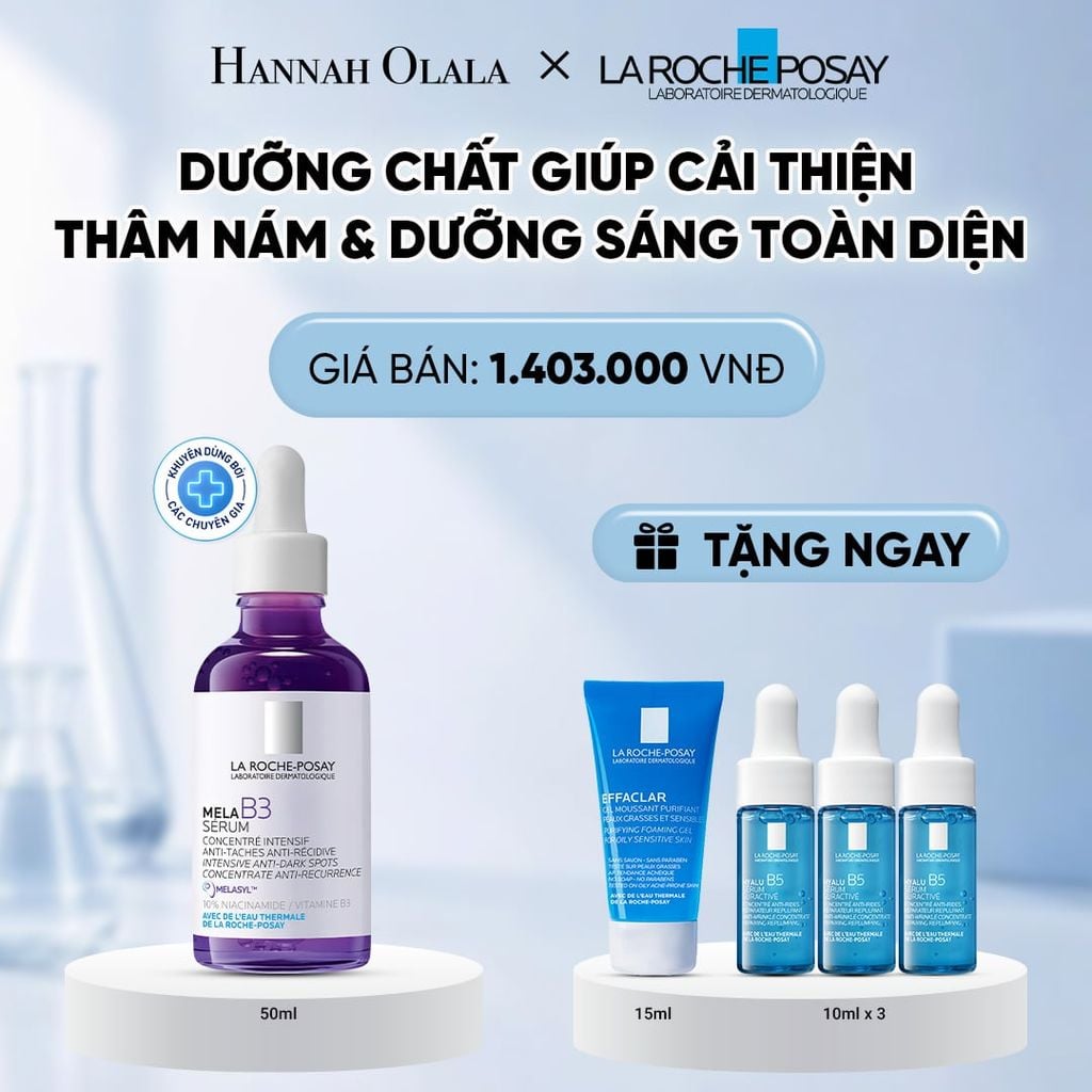  DƯỠNG CHẤT GIÚP CẢI THIỆN GIẢM THÂM NÁM & DƯỠNG SÁNG TOÀN DIỆN MELA B3 SERUM 50ML DEAL 14 