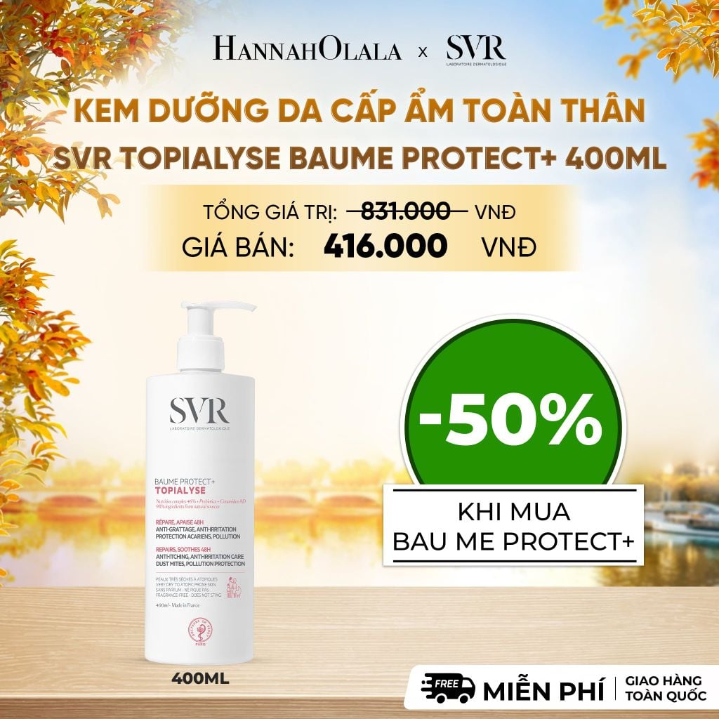  KEM DƯỠNG DA CẤP ẨM TOÀN THÂN SVR TOPIALYSE BAUME PROTECT+ 400ML - DEAL 14 - E686 