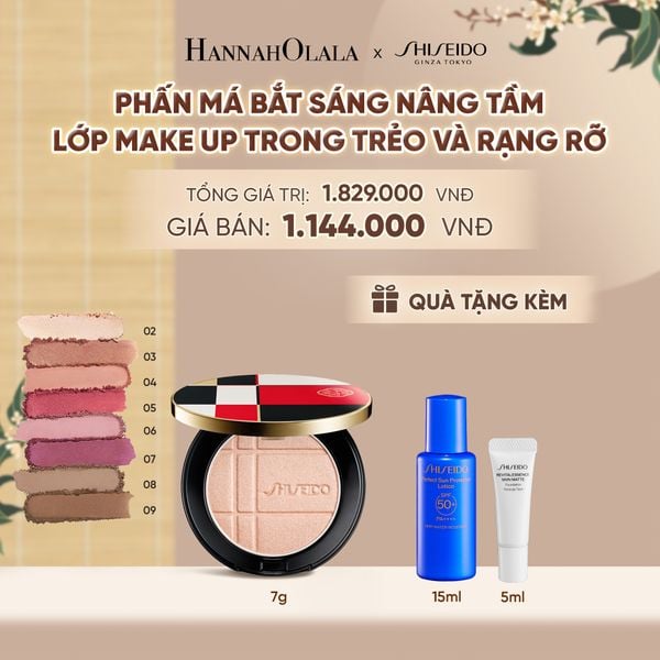  PHẤN MÁ ĐA NĂNG KẾT HỢP CÔNG NGHỆ DƯỠNG DA ĐỘC QUYỀN SHISEIDO COLOR + GLOW ENHANCER - DEAL 14 - A1148 