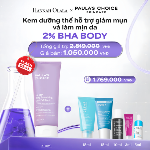  DEAL 14: [FLASHDEAL] KEM DƯỠNG THỂ GIÚP LOẠI BỎ TẾ BÀO DA CHẾT VÀ MỀM MỊN DA 2% BHA 210ML 