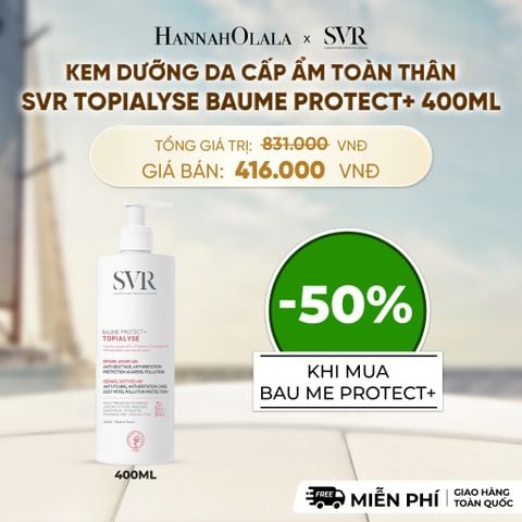  KEM DƯỠNG DA CẤP ẨM TOÀN THÂN SVR TOPIALYSE BAUME PROTECT+ 400ML - DEAL 12 