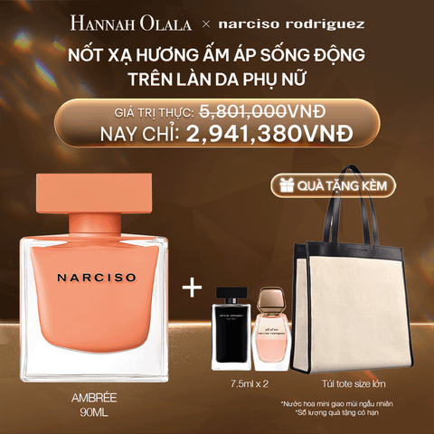  DEAL 14:  NƯỚC HOA NỮ NARCISO RODRIGUEZ NARCISO EAU DE PARFUM AMBRÉE 90ML 