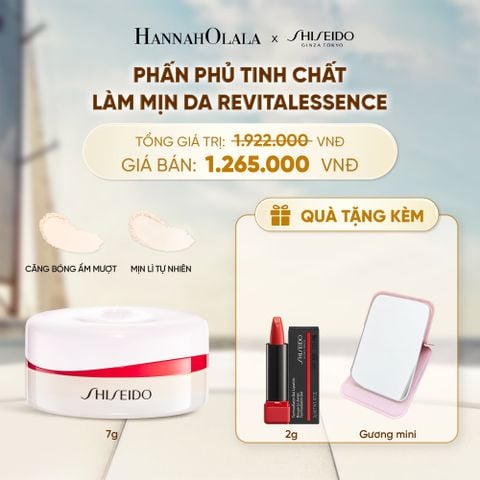 PHẤN PHỦ KHOÁ NỀN DƯỠNG DA VỚI KẾT CẤU SIÊU MỊN SHISEIDO REVITALESSENCE LOOSE SETTING POWDER - DEAL 6 