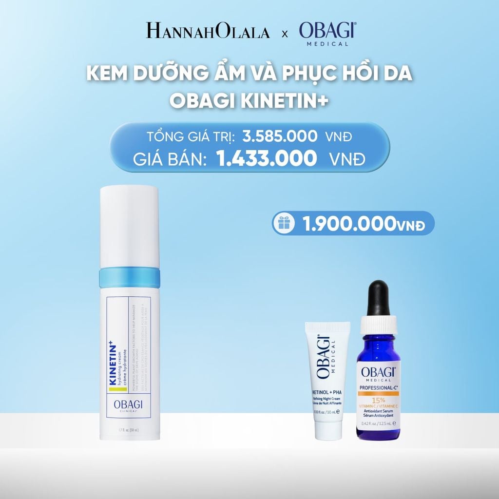  DEAL 14: KEM DƯỠNG ẨM VÀ PHỤC HỒI DA OBAGI KINETIN+ 50ML​ 