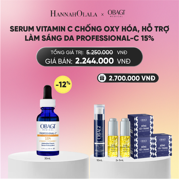  SERUM VITAMIN C CHỐNG OXY HÓA, HỖ TRỢ LÀM SÁNG DA PROFESSIONAL-C 15% 30ML - DEAL 14.1 