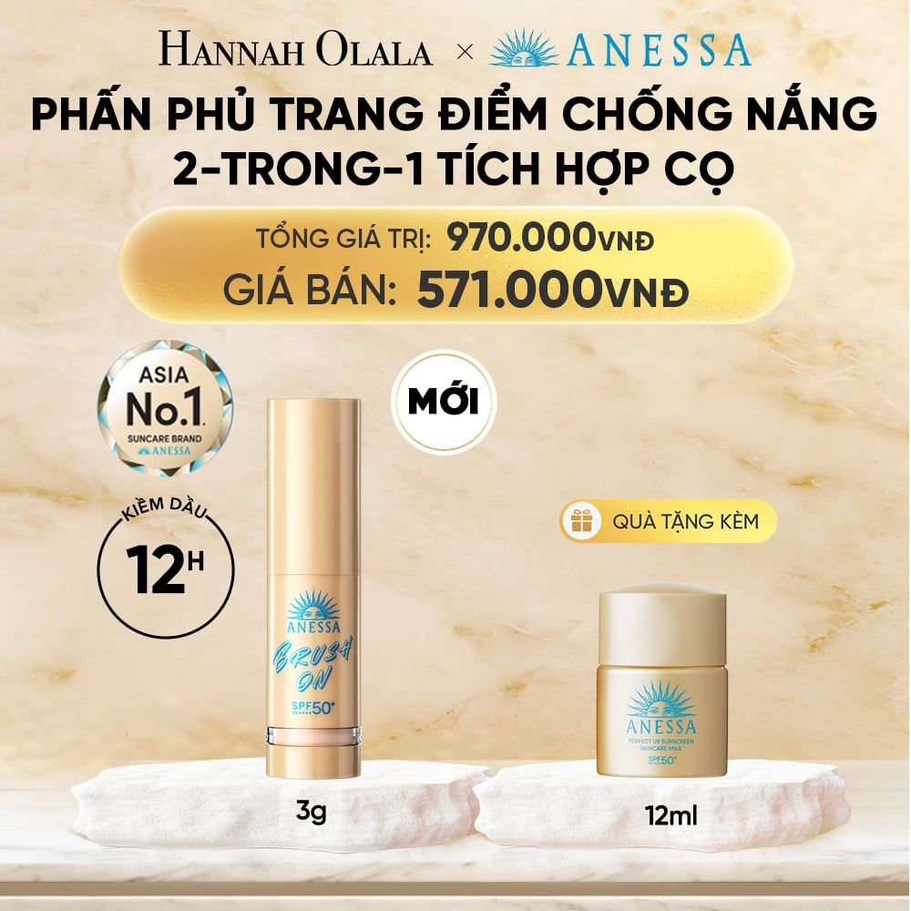  PHẤN PHỦ TRANG ĐIỂM CHỐNG NẮNG 2-TRONG-1 TÍCH HỢP CỌ SPF50+ PA++++ 3G - DEAL 14 