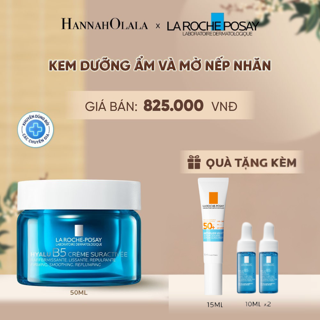  KEM DƯỠNG ẨM VÀ MỜ NẾP NHĂN LA ROCHE-POSAY HYALU B5 50ML - L1 - A938 