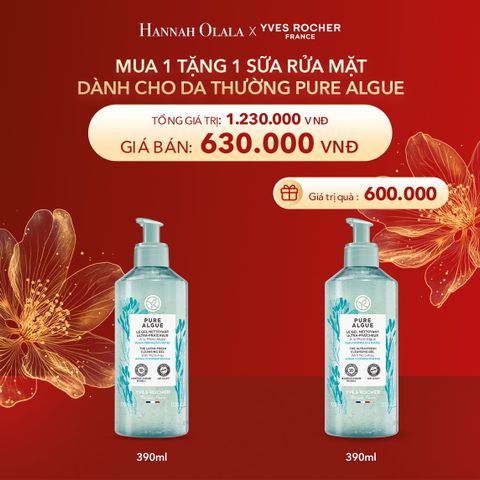 DEAL 17: MUA 1 TẶNG 1 SỮA RỬA MẶT DÀNH CHO DA THƯỜNG PURE ALGUE 
