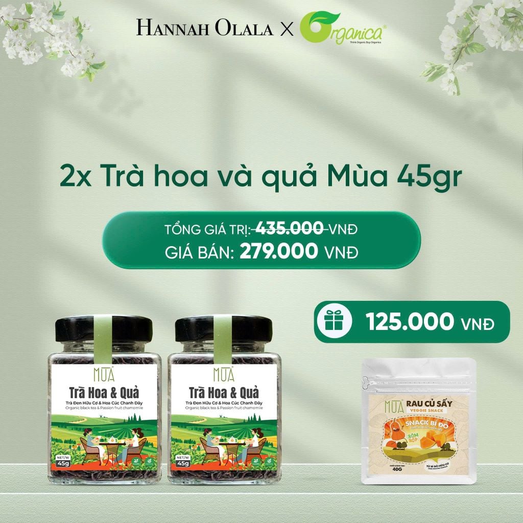  DEAL 14: COMBO 2X TRÀ HOA VÀ QUẢ MÙA MÙA 45GR 