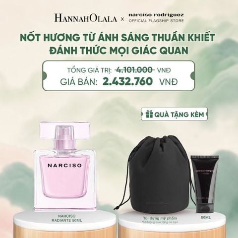  NƯỚC HOA NỮ NARCISO RODRIGUEZ NARCISO EAU DE PARFUM RADIANTE 50ML - DEAL 14 
