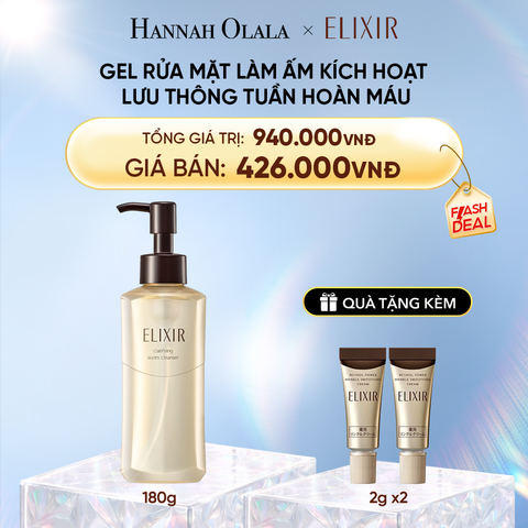  DEAL 14: GEL RỬA MẶT SẠCH SÂU, DƯỠNG ẨM ELIXIR CLARIFYING WARM CLEANSER 