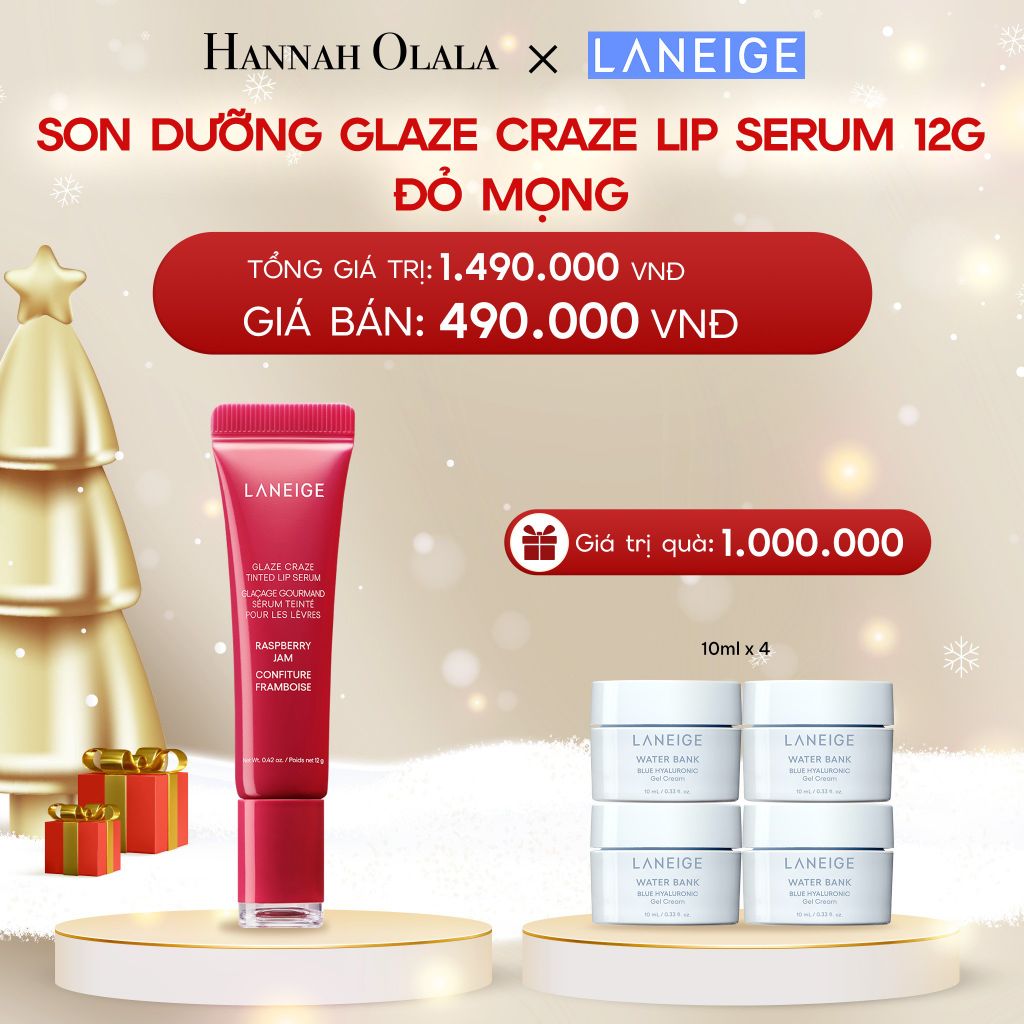  A608_DEAL 11:SON DƯỠNG CÓ MÀU LANEIGE LIP CRAZE SERUM 12G 
