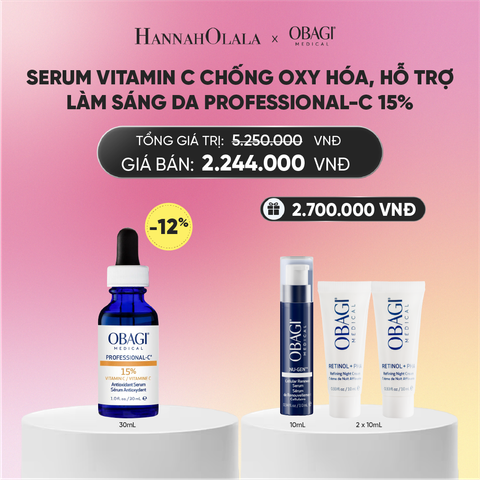  SERUM VITAMIN C CHỐNG OXY HÓA, HỖ TRỢ LÀM SÁNG DA PROFESSIONAL-C 15% 30ML - DEAL 14_A863 