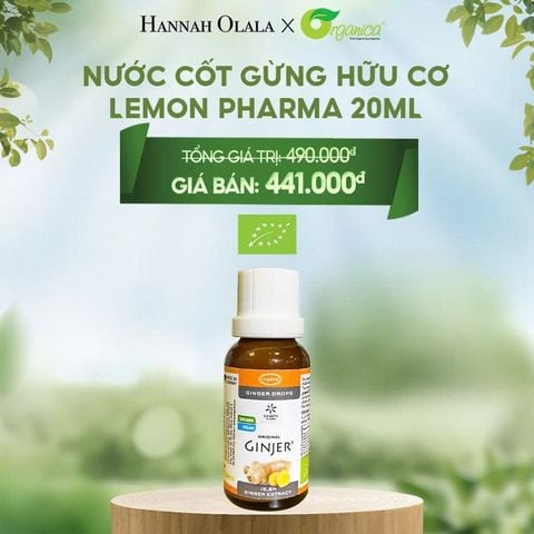  E56_DEAL 14: NƯỚC CỐT GỪNG HỮU CƠ LEMON PHARMA 20ML 
