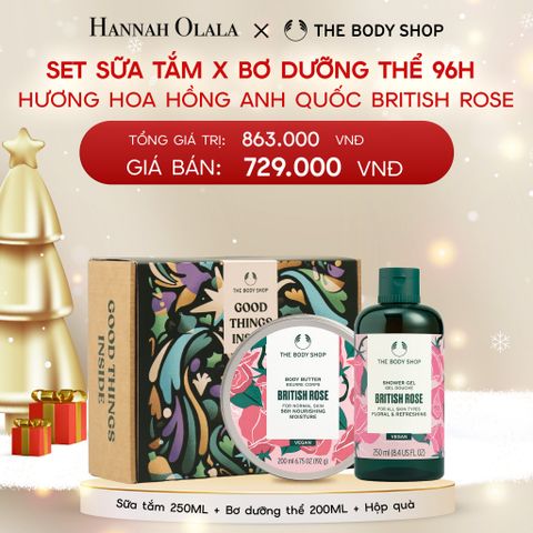  DEAL 14: SET QUÀ ẨM MƯỢT - SỮA TẮM 250ML & BƠ DƯỠNG THỂ 200ML 