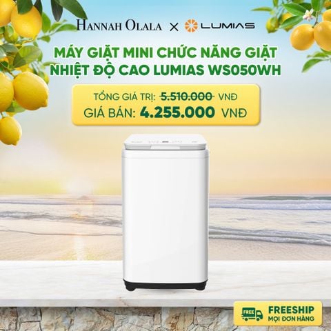  MÁY GIẶT MINI CHỨC NĂNG GIẶT NHIỆT ĐỘ CAO LUMIAS WS050WH DEAL 15: 