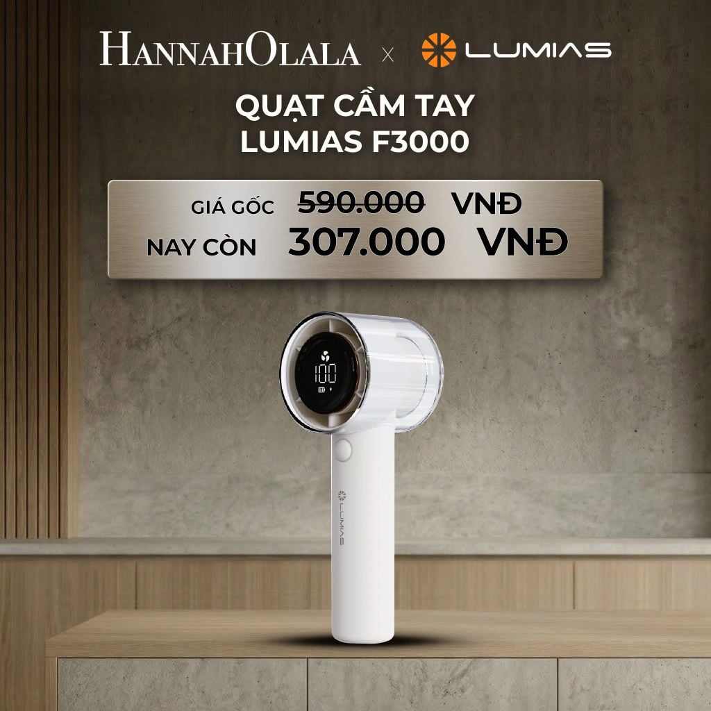  DEAL 15: QUẠT CẦM TAY LUMIAS F3000 