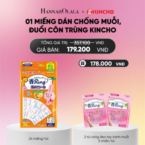  MIẾNG DÁN CHỐNG MUỖI, ĐUỔI CÔN TRÙNG KINCHO_A1333 