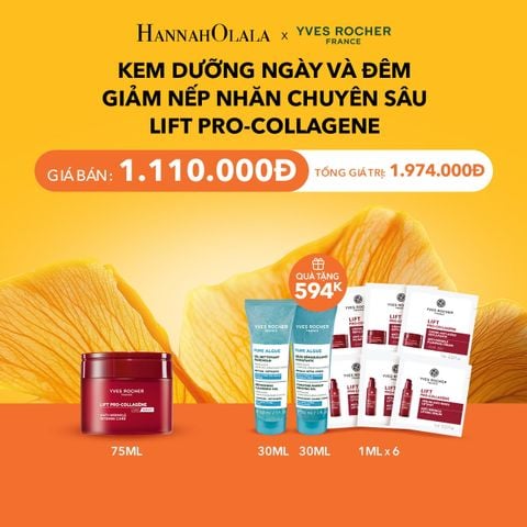  KEM DƯỠNG NGÀY VÀ ĐÊM GIẢM NẾP NHĂN CHUYÊN SÂU LIFT PRO-COLLAGENE TẶNG MINI SỮA RỬA MẶT + GEL TẨY TRANG + 6 SIMPLEX SERUM-KEM DƯỠNG GIẢM NẾP NHĂN LIFT PRO-COLLAGENE 