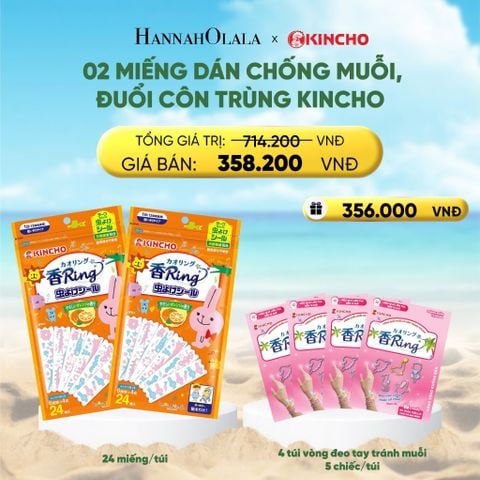  DEAL 16: MIẾNG DÁN CHỐNG MUỖI, ĐUỔI CÔN TRÙNG KINCHO 
