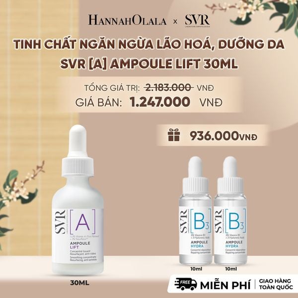  TINH CHẤT NGĂN NGỪA LÃO HOÁ, DƯỠNG DA MỀM MỊN SVR [A] AMPOULE LIFT 30ML - DEAL 15 - A2012 