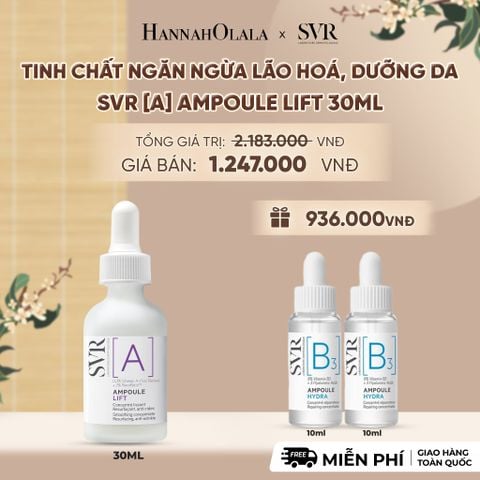  TINH CHẤT NGĂN NGỪA LÃO HOÁ, DƯỠNG DA MỀM MỊN SVR [A] AMPOULE LIFT 30ML - DEAL 15 - A2012 