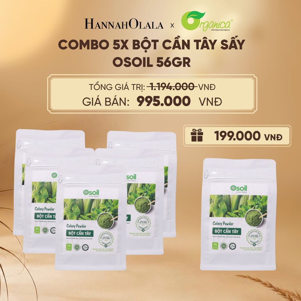  BỘT CẦN TÂY SẤY OSOIL 56GR (14 GÓI - 4GR/1 GÓI) - DEAL 15 - E84 