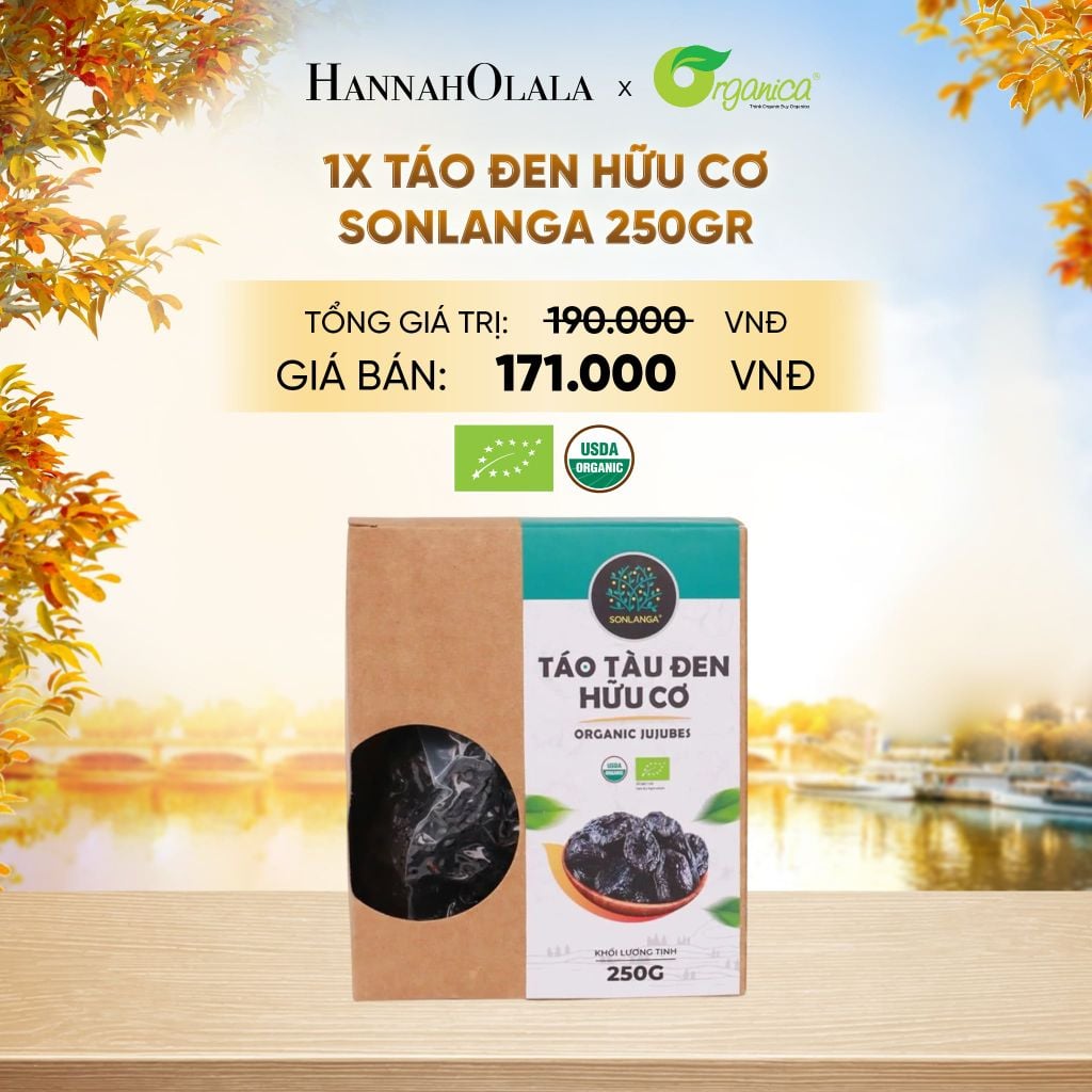  TÁO ĐEN HỮU CƠ SONLANGA 250GR - E576 