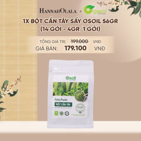  BỘT CẦN TÂY SẤY OSOIL 56GR (14 GÓI - 4GR/1 GÓI) - A1463 