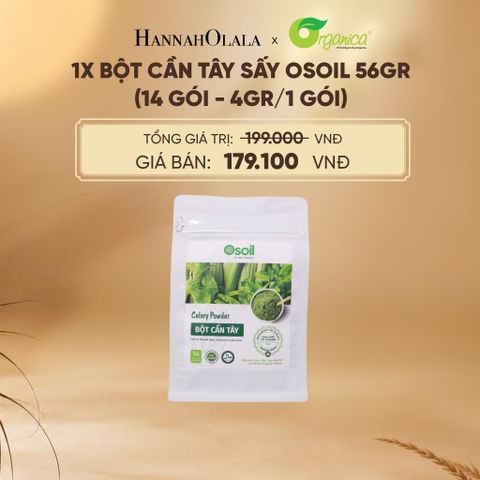  BỘT CẦN TÂY SẤY OSOIL 56GR (14 GÓI - 4GR/1 GÓI) - E261 