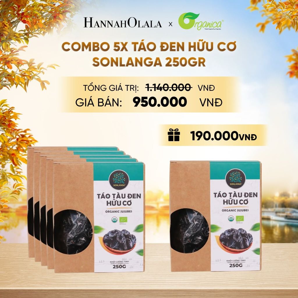  TÁO ĐEN HỮU CƠ SONLANGA 250GR - E576 