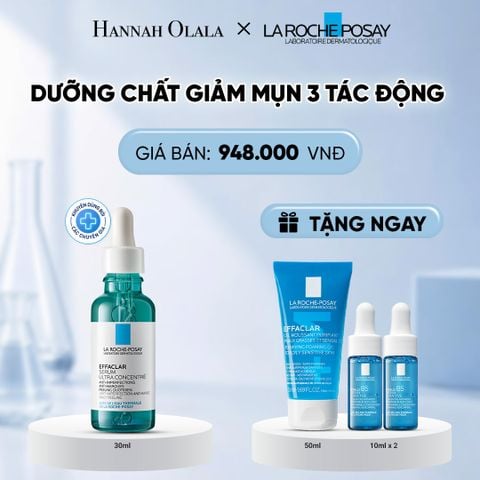  DƯỠNG CHẤT GIẢM MỤN 3 TÁC ĐỘNG LA ROCHE-POSAY EFFACLAR SERUM 30ML DEAL 15 