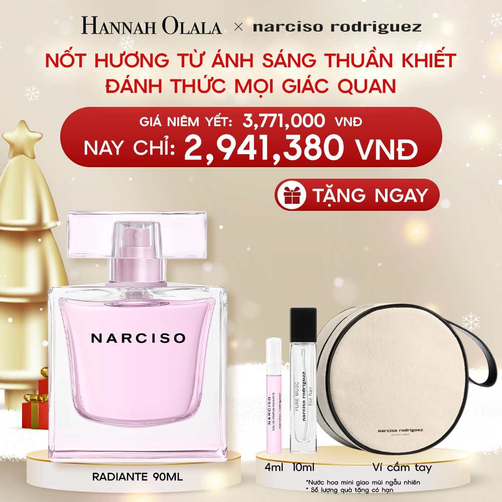  A225_DEAL 15: Nước Hoa nữ Narciso Rodriguez Narciso Eau De Parfum Radiante 90ml 