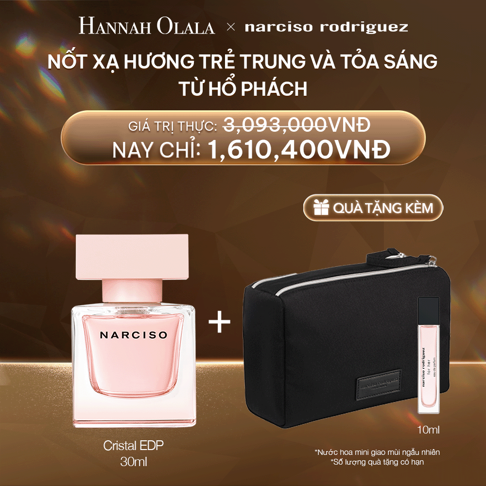 DEAL 15:  NƯỚC HOA NARCISO RODRIGUEZ NN CRISTAL EAU DE PARFUM 30ML 