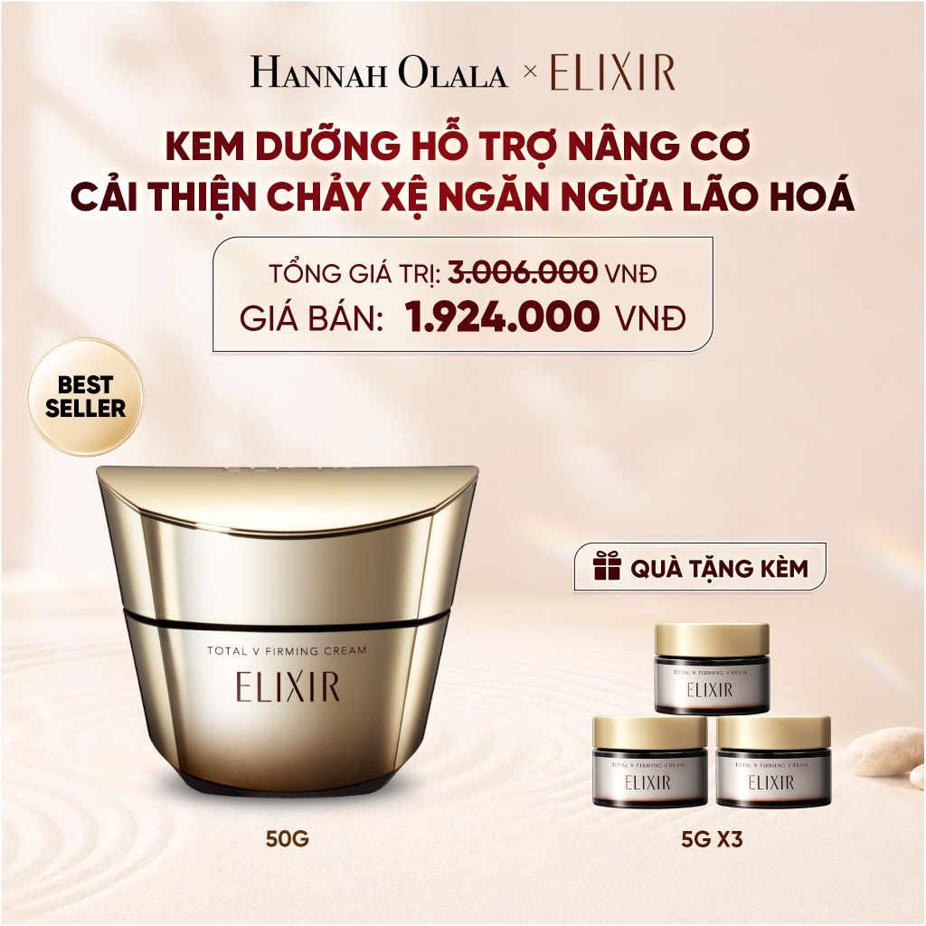  KEM DƯỠNG CẢI THIỆN CHẢY XỆ NGĂN NGỪA LÃO HÓA ELIXIR TOTAL V FIRMING CREAM 50G - DEAL 15 