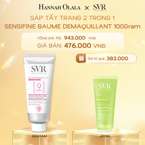  K15_DEAL 15: SÁP TẨY TRANG 2 TRONG 1 SVR SENSIFINE BAUME DEMAQUILLANT 100GRAM 