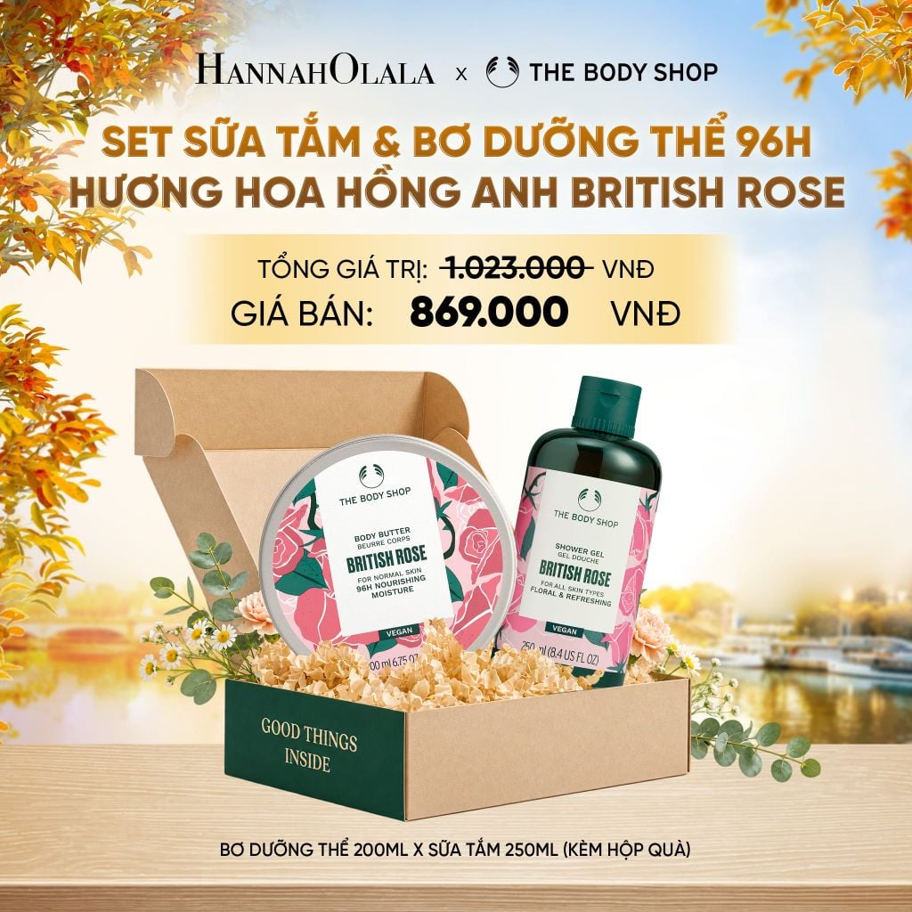  SET QUÀ ẨM MƯỢT - SỮA TẮM 250ML & BƠ DƯỠNG THỂ 200ML - E712 