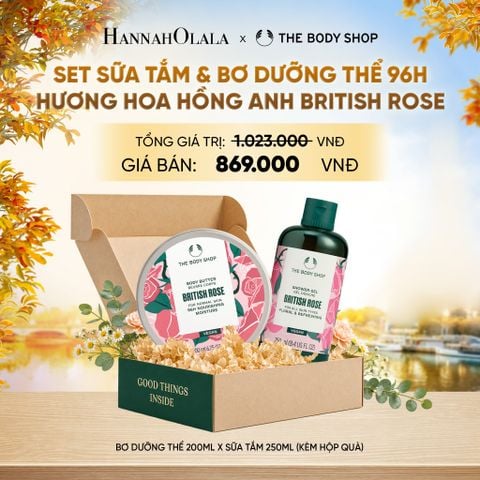  SET QUÀ ẨM MƯỢT - SỮA TẮM 250ML & BƠ DƯỠNG THỂ 200ML - E712 