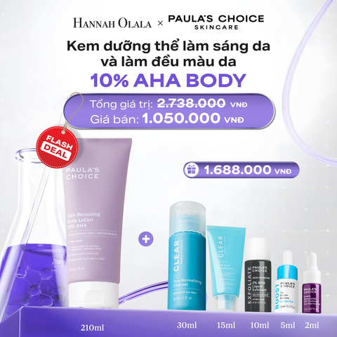  DEAL 15: [FLASHDEAL] KEM DƯỠNG THỂ LÀM SÁNG DA VÀ LÀM ĐỀU MÀU DA SKIN REVEALING BODY LOTION 10% AHA 210ML 