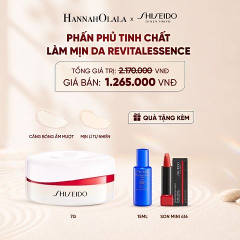  PHẤN PHỦ KHOÁ NỀN DƯỠNG DA VỚI KẾT CẤU SIÊU MỊN SHISEIDO REVITALESSENCE LOOSE SETTING POWDER - DEAL 15 