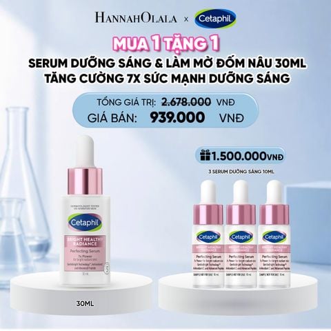  TINH CHẤT LÀM SÁNG DỊU LÀNH CHO DA NHẠY CẢM CETAPHIL BRIGHT HEALTHY RADIANCE SERUM 30ML DEAL 15: 